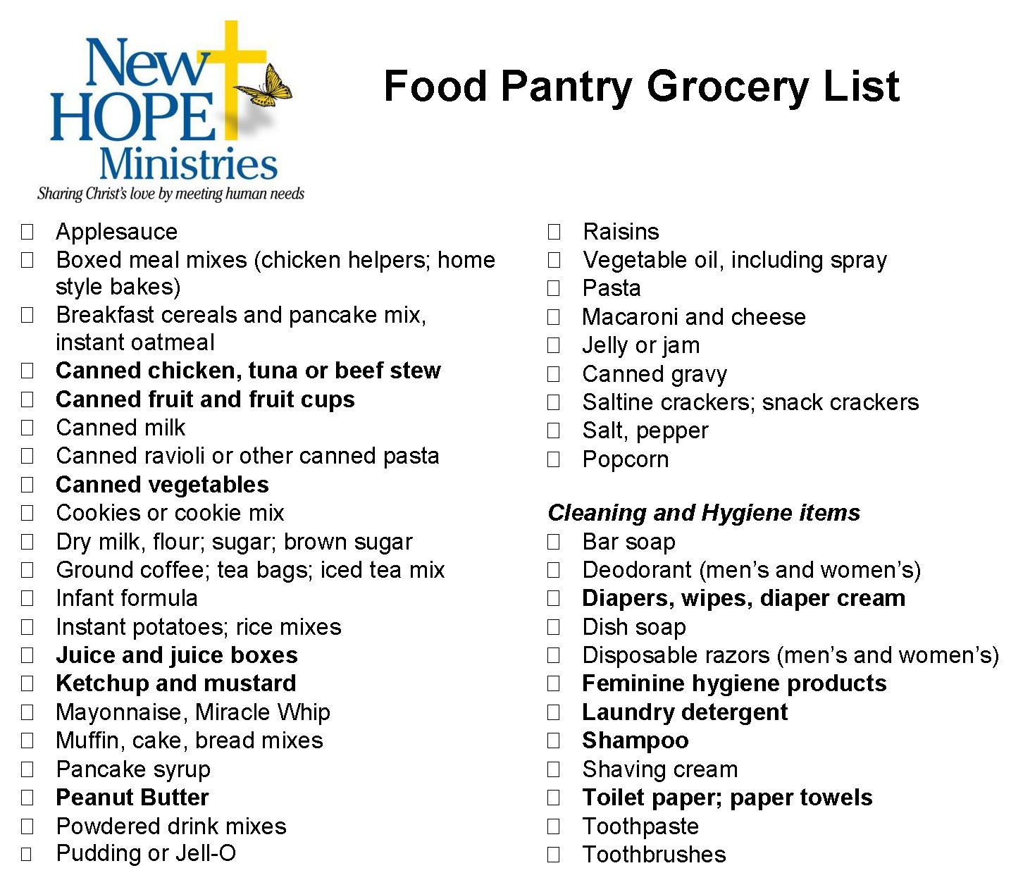 list